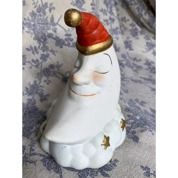 Vintage Porcelain Sleeping Moon Figurine - Picture 7 of 9